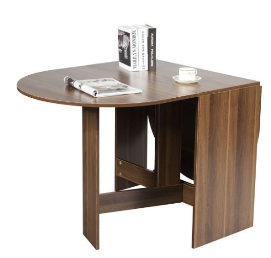 Foldable Wooden Dining Table 163 x 80 x 75CM