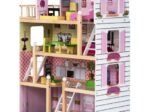 Wooden Doll House 4-Story Villa Dream Dollhouse with Accessories