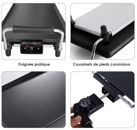 Non-stick Electric Griddle 1800W 230V 50HZ-Adjustable Thermostat 5 Levels