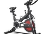 Quiet Exercise Bike with Steel Wheel and Handlebar 4 Positions