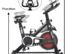 Quiet Exercise Bike with Steel Wheel and Handlebar 4 Positions