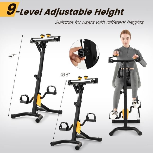 Foldable Pedal Exercise Bike Training and Coordination Full Body Workout