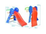 Flip Slide for Children 3-8 Years 108 x 68 x 71.5 CM Outdoors Indoors
