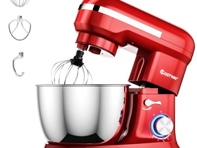 Food Processor Mixer 1300w 4.5L Stainless Steel Bowl 8 Adjustable Speeds