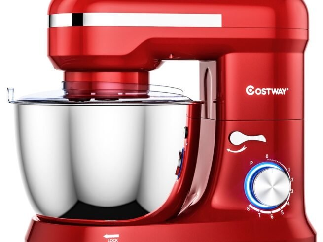 Food Processor Mixer 1300w 4.5L Stainless Steel Bowl 8 Adjustable Speeds