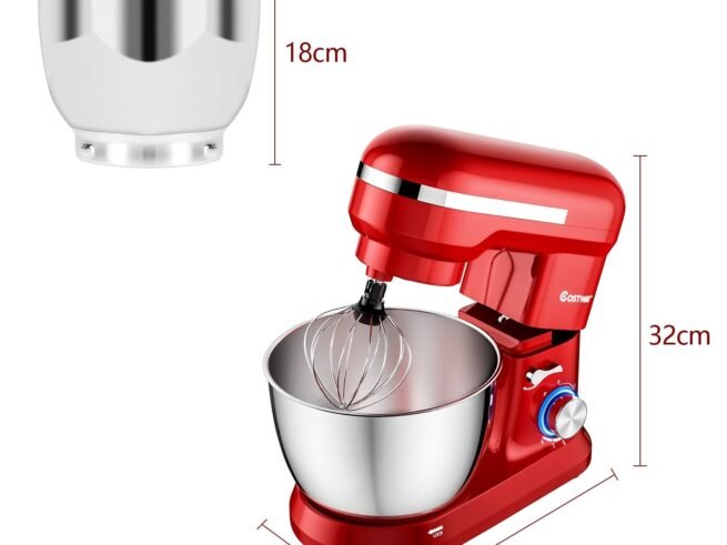 Food Processor Mixer 1300w 4.5L Stainless Steel Bowl 8 Adjustable Speeds