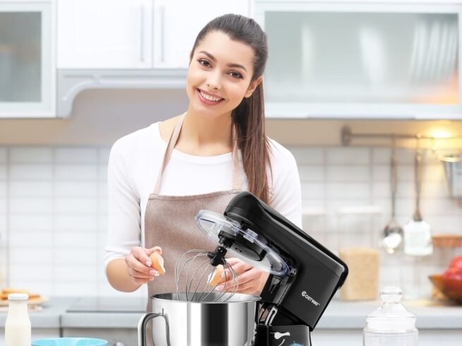 Food Processor Mixer 1400w 7L Stainless Steel Bowl 6 Adjustable Speeds