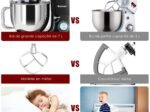 Food Processor Mixer 1400w 7L Stainless Steel Bowl 6 Adjustable Speeds