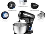 Food Processor 1300W Stand Mixer 4.5L Stainless Steel Bowl 8 Adjustable Speeds