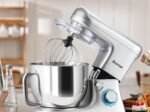 Food Processor Mixer 1400w 7L Stainless Steel Bowl 6 Adjustable Speeds Silver