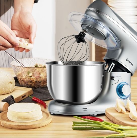 Food Processor 1300W 5.5L Steel Bowl 10 speed Control Multifunction