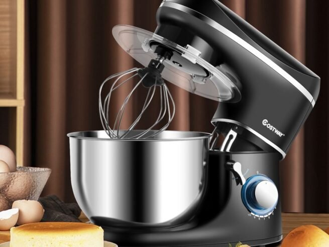 Food Processor Stand Mixer 1300w 5,5L Stainless Steel Bowl 10 Adjustable Speeds