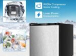 Mini Vertical Freezer Capacity 31.1 L Reversible Door in Stainless Steel