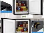 Mini Vertical Freezer Capacity 31.1 L Reversible Door in Stainless Steel