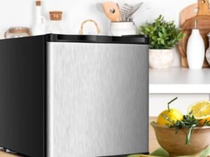 Mini Vertical Freezer Capacity 31.1 L Reversible Door in Stainless Steel