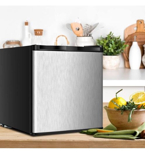 Mini Vertical Freezer Capacity 31.1 L Reversible Door in Stainless Steel