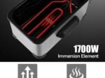 Fryer in Stainless Steel 3.5L 2000W Adjustable Temperature and Timer