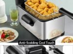Fryer in Stainless Steel 3.5L 2000W Adjustable Temperature and Timer