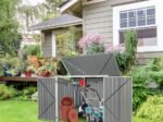 Garden Shed Outdoor Cabinet Tools Storage Galvanized Sheet Steel