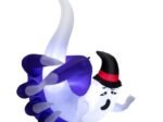 Inflatable Ghost Halloween Decoration LED Lights Indoor/Outdoor 180cm