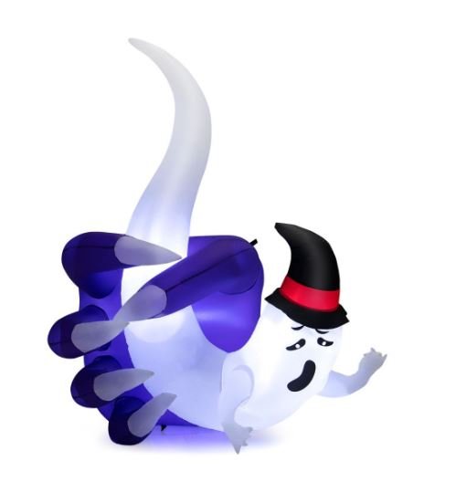 Inflatable Ghost Halloween Decoration LED Lights Indoor/Outdoor 180cm