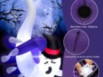 Inflatable Ghost Halloween Decoration LED Lights Indoor/Outdoor 180cm