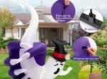 Inflatable Ghost Halloween Decoration LED Lights Indoor/Outdoor 180cm