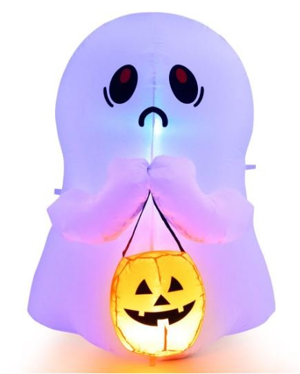 Inflatable Halloween Ghost Decoration with LED Lights 120CM