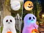 Inflatable Halloween Ghost Decoration with LED Lights 120CM