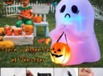 Inflatable Halloween Ghost Decoration with LED Lights 120CM