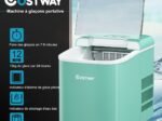 Ice Cube Maker 12KG/24H 2 Ice Cube Sizes 2.1L Tank 9pcs in 7 Minutes