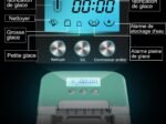 Ice Cube Maker 12KG/24H 2 Ice Cube Sizes 2.1L Tank 9pcs in 7 Minutes