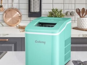 Ice Maker Machine 12KG/24H 9 Ice Cubes per 8 Min 1.6L Tank Self-Cleaning