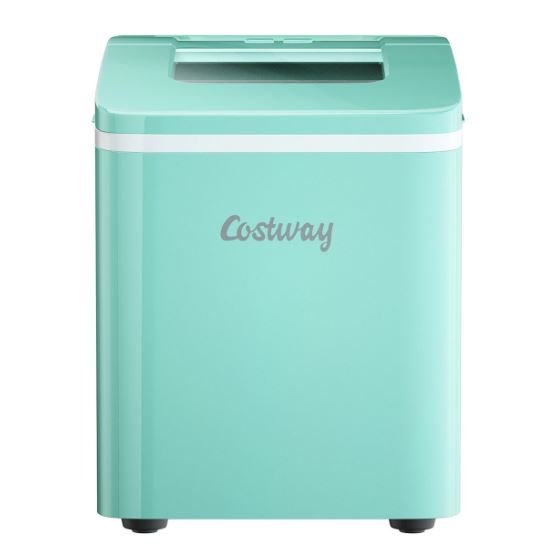 Ice Maker Machine 12KG/24H 9 Ice Cubes per 8 Min 1.6L Tank Self-Cleaning