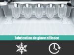 Ice Maker Machine 12KG/24H 9 Ice Cubes per 8 Min 1.6L Tank Self-Cleaning