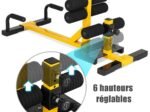 3-in-1 Multi Squat Macine Gym for Legs, Arms and Abs 6 Position Adjustable Height