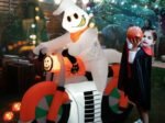 Inflatable Halloween Ghost on Motorcycle with LED Lights 155cm