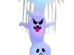 Inflatable Halloween Ghost with Colorful Lights Stakes 310cm