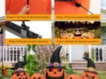 Halloween Inflatable Pumpkins Set Decoration with Built-in LED Lights