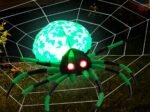 Halloween Inflatable Scary Spider 2 LED Lights Red Eyes Decorations