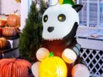 Halloween Inflatable Unicorn Skeleton Pumpkin LED Lights 150cm