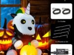 Halloween Inflatable Unicorn Skeleton Pumpkin LED Lights 150cm