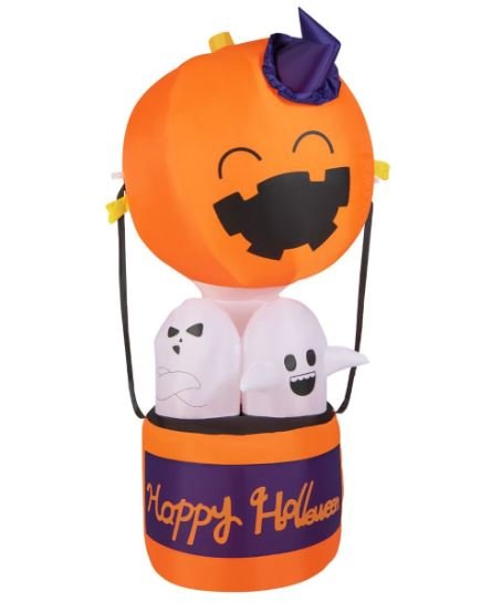 Inflatable Halloween Ghosts Traveling Pumpkin LED Lights 180cm