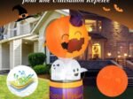 Inflatable Halloween Ghosts Traveling Pumpkin LED Lights 180cm