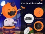 Inflatable Halloween Ghosts Traveling Pumpkin LED Lights 180cm