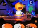 Inflatable Halloween Ghosts Traveling Pumpkin LED Lights 180cm