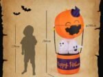 Inflatable Halloween Ghosts Traveling Pumpkin LED Lights 180cm