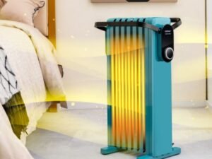Electric Radiator Oil Space Heater 1500W 3 Heats Adjustable Towel Racks Double Protection