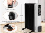 Oil Electric Radiator Space Heater 2000W 3 Power 9 Elements Double Protection