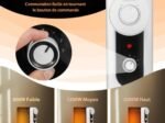 Portable Oil Electric Radiator Space Heater 2000W 3 Power 9 Elements Energy Saving 25㎡